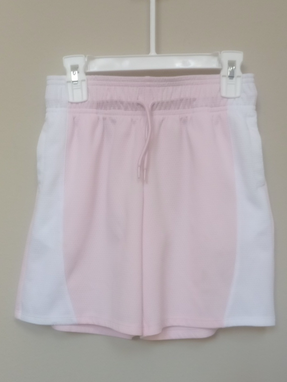 Girl Athletic Works Pink & White Athletic Shorts
